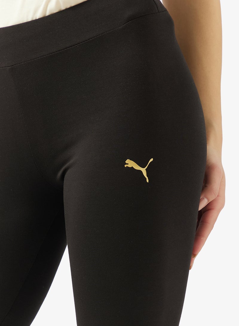 PUMA Essential Metallic Logo Leggings - Image 4